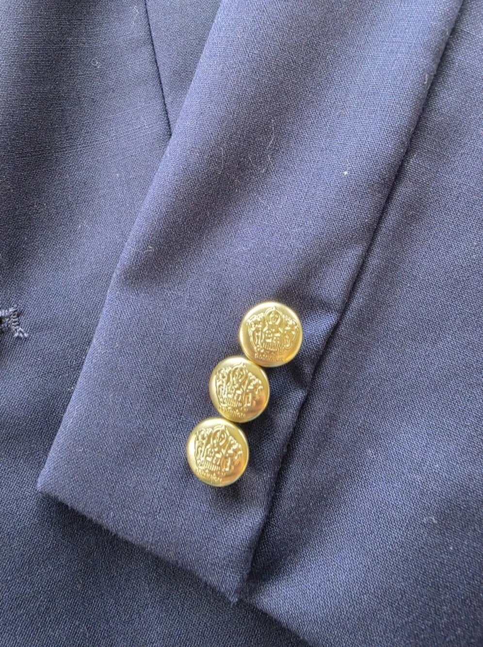 Janie and Jack Classic  Navy Blazer with Gold Buttons